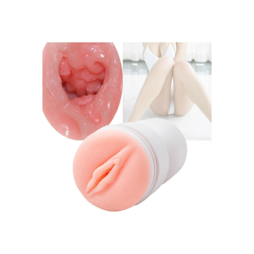 Et Dokusunda Realistik Kutulu Manken Vajinası Saklanabilir Suni Vajina Mastürbatör