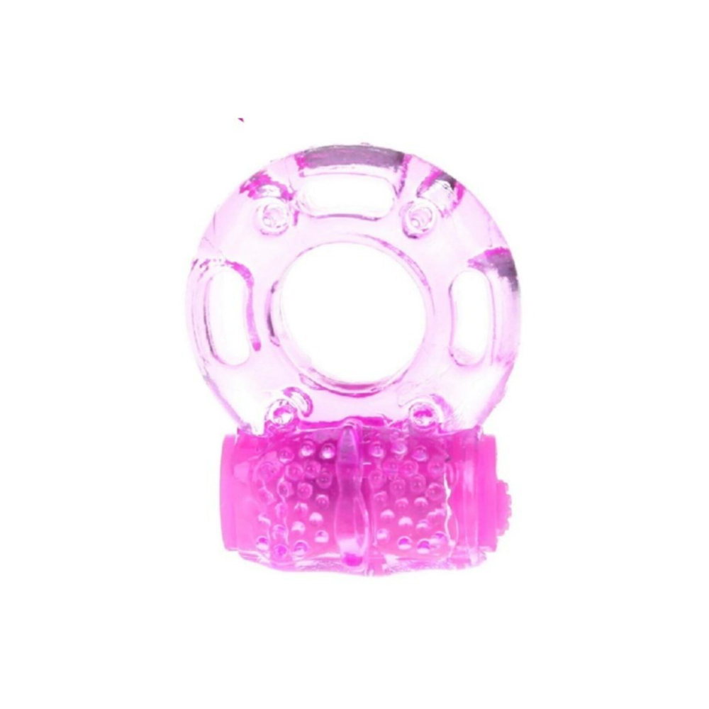 Tırtıklı Titreşimli Penis Halkası Pink