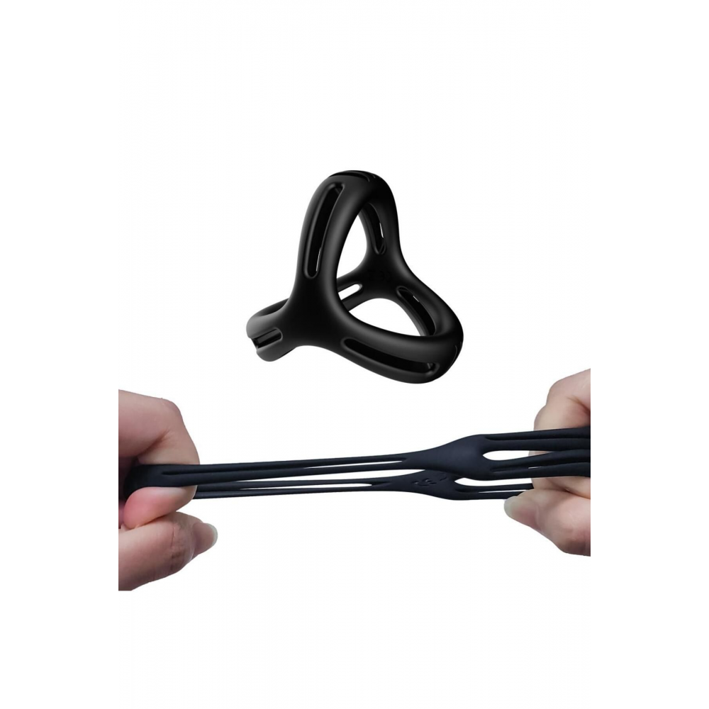 Ultra Esnek Yapıda Elastik Yumuşak Silikon Dokuda Rahat Takılabilir Süper Testis Penis Halkası