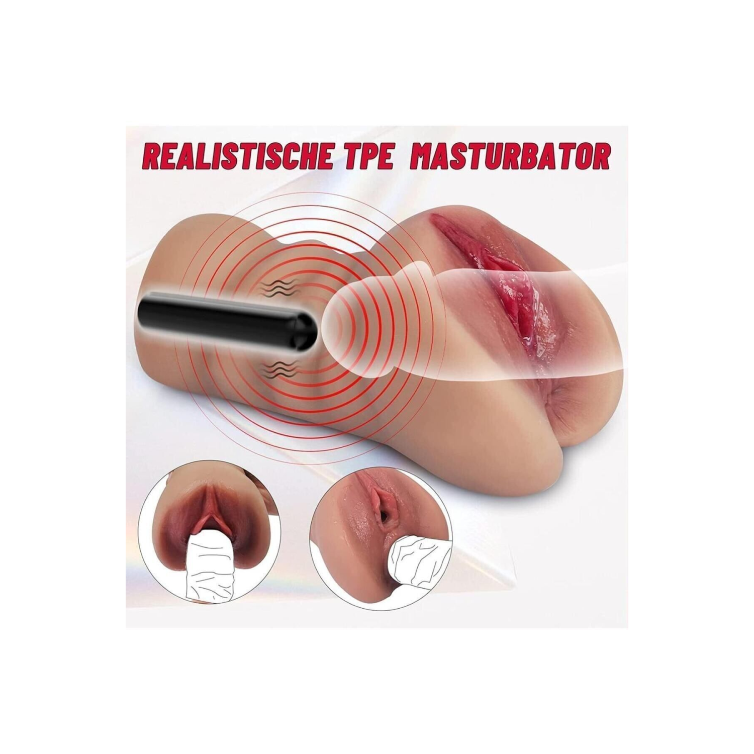 Titreşimli Suni Vajina Yapay Mastürbatör