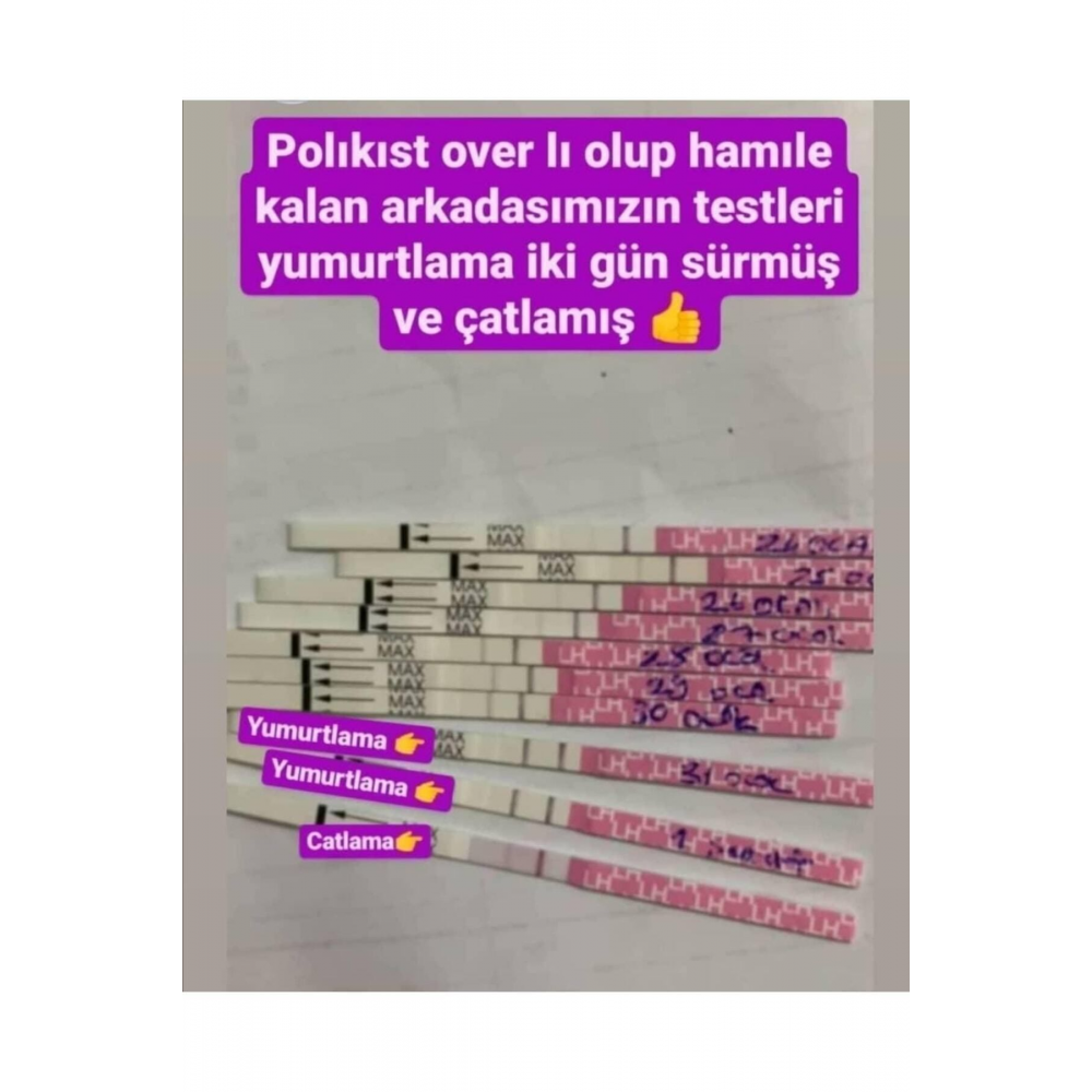 30 Adet Ovulasyon 2 Adet Erken Gebelik Testi Hijyenik Strip Test-ce Sertifikalı