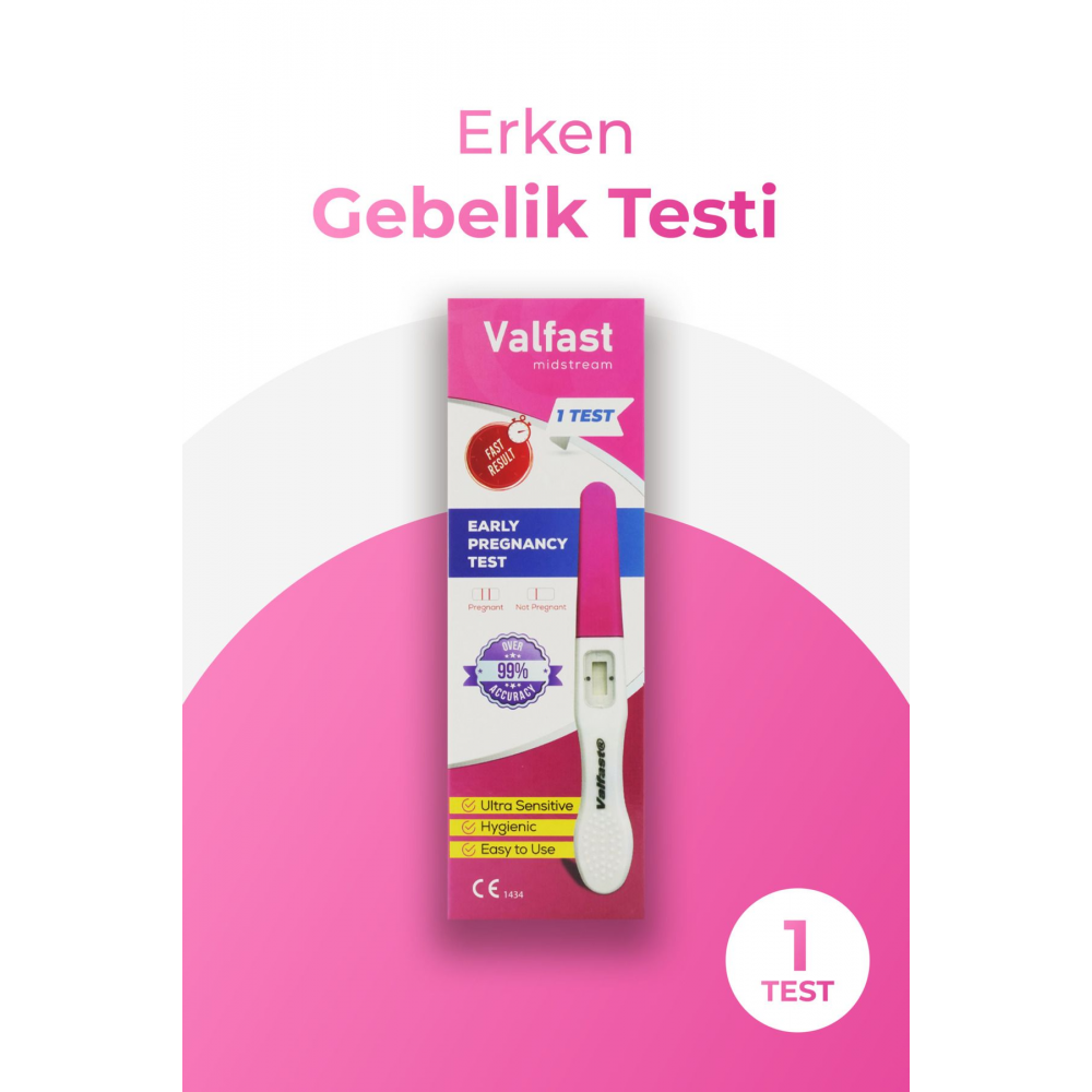Erken Gebelik Testi Hızlı Hamilelik Testi 1 Adet