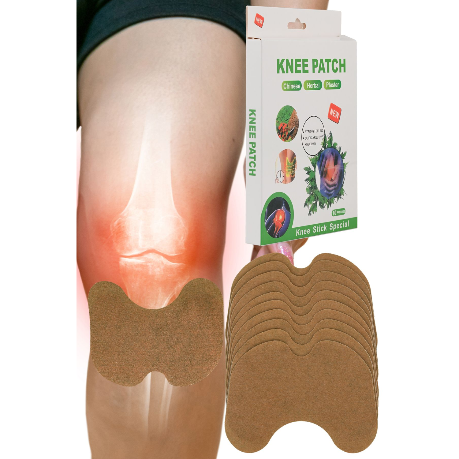 Knee Diz Isı Bandı 20 Adet Knee Patch XLM15528