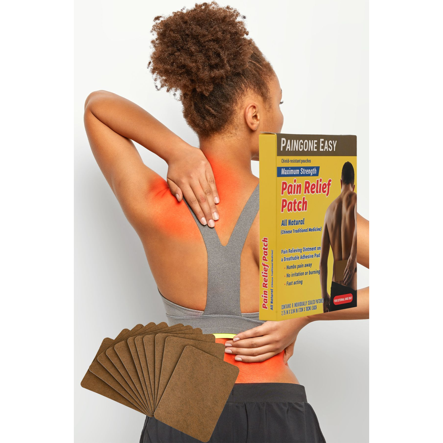 Tüm Vücut 8 Adet Büyük Boy Yama Yakı Isı Bantları Aktif Bileşen Çin Tarçınlı XLM05087