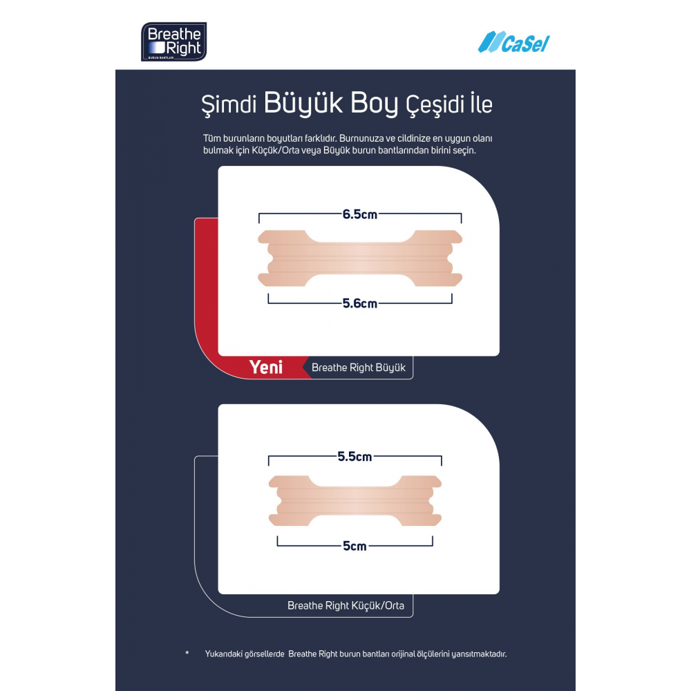 Burun Bandı Büyük Boy 10'lu (Horlama ve Burun Tıkanıklığı İçin)