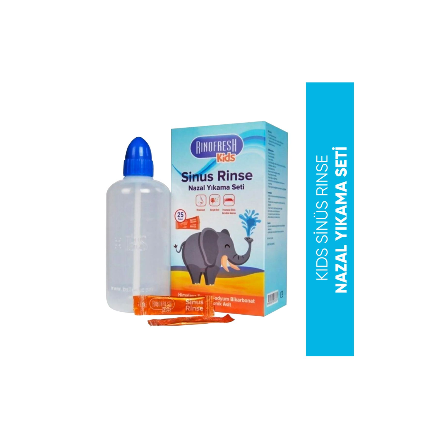Kids Sinus Rinse Nazal Yıkama Seti Sinüs Temizleme