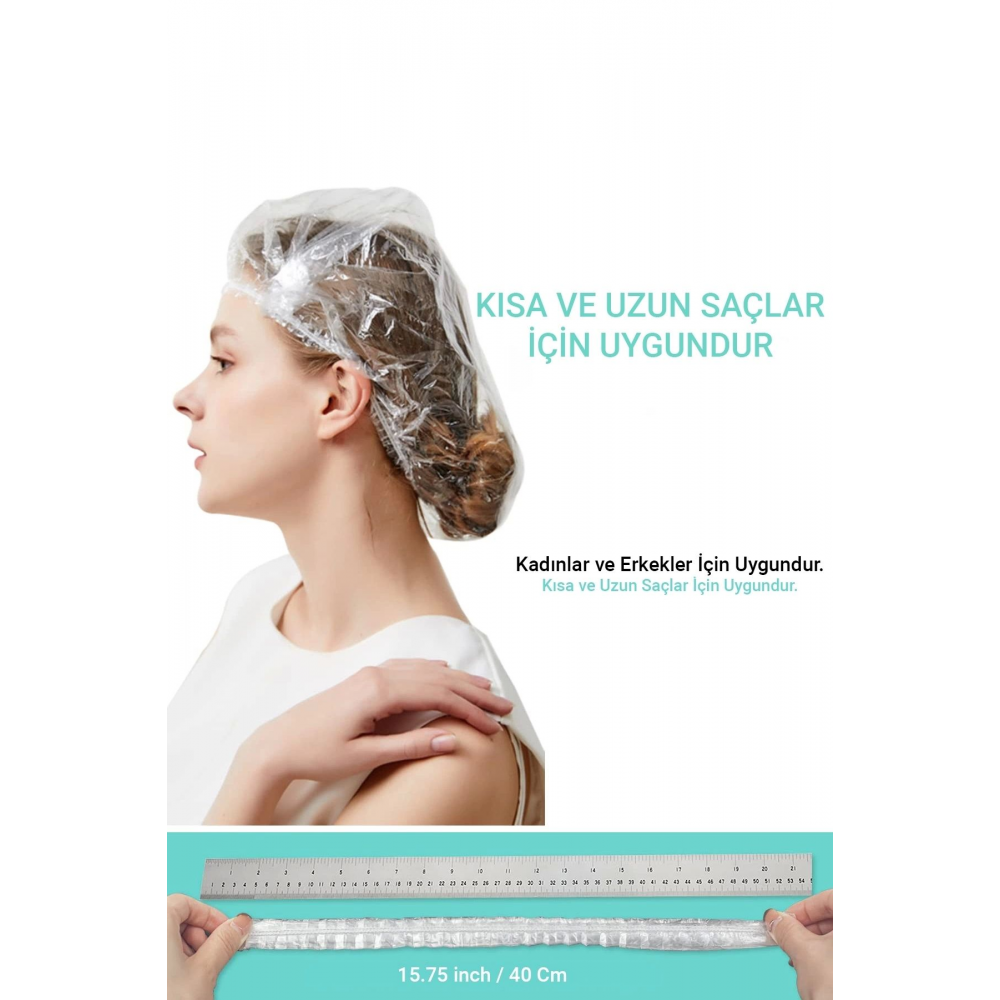 Tek Kullanımlık Naylon Duş Bonesi 50 Adet