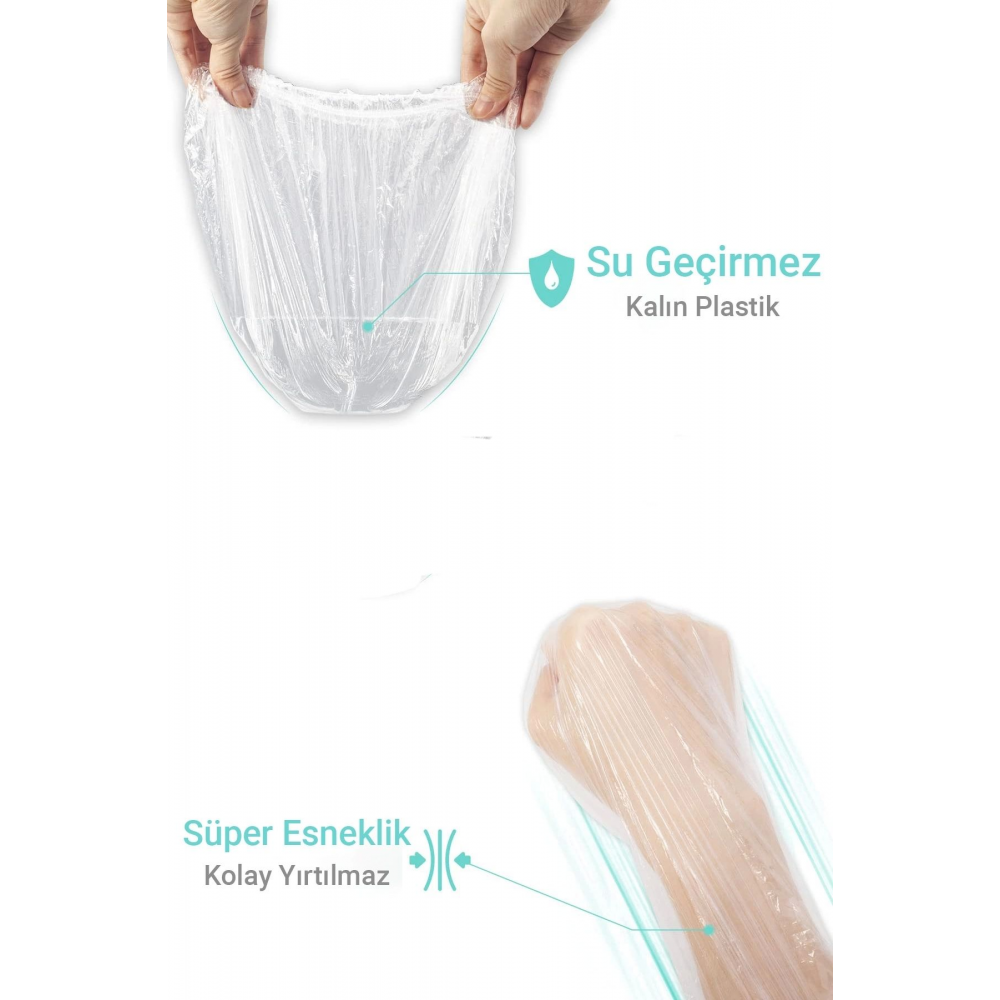 Tek Kullanımlık Naylon Duş Bonesi 50 Adet