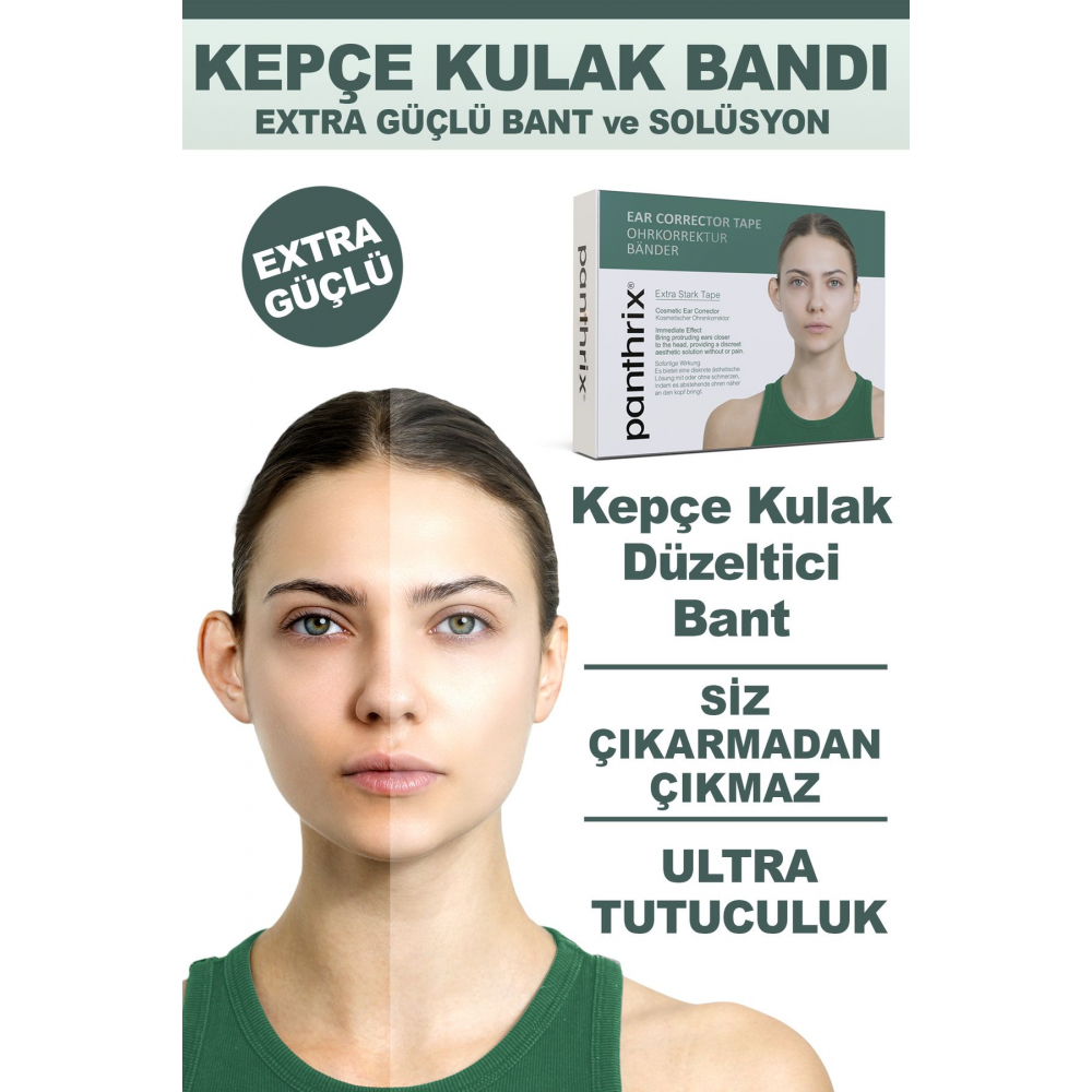 Ear Corrector, Kepçe Kulak Bandı, Kepçe Kulak, Yapıştırıcı Bant, 16 Yaş Ve Üzeri Içindir.