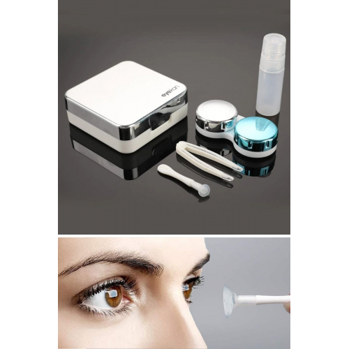 Fonksiyonel Seyahat Için Koruyucu Mini Hijyenik Kontakt Lens Saklama Kutusu