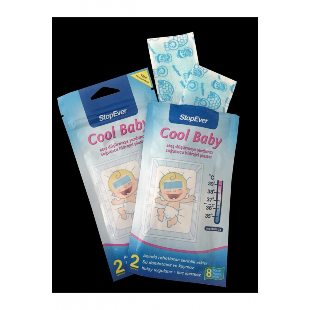 Cool Baby Ateş Düşürmeye Yardımcı Soğutucu Hidrojel Plaster - 2 Adet