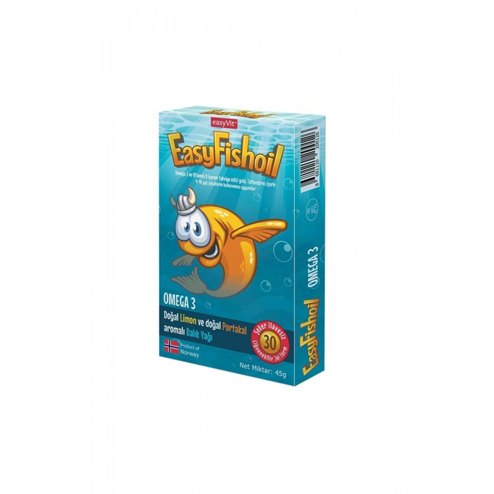 Easyfishoil Omega 3 Çiğnenebilir 30 Adet Jel