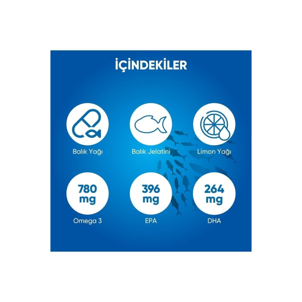 Omega 3 Balık Yağı 1200 Mg 60 Kapsül