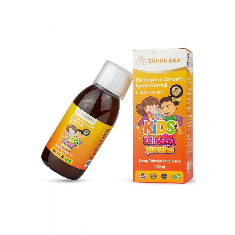 Kids Şurubu Çocuklar Için - Ekinezya Ve Zencefil Içeren Şurup 150 Ml