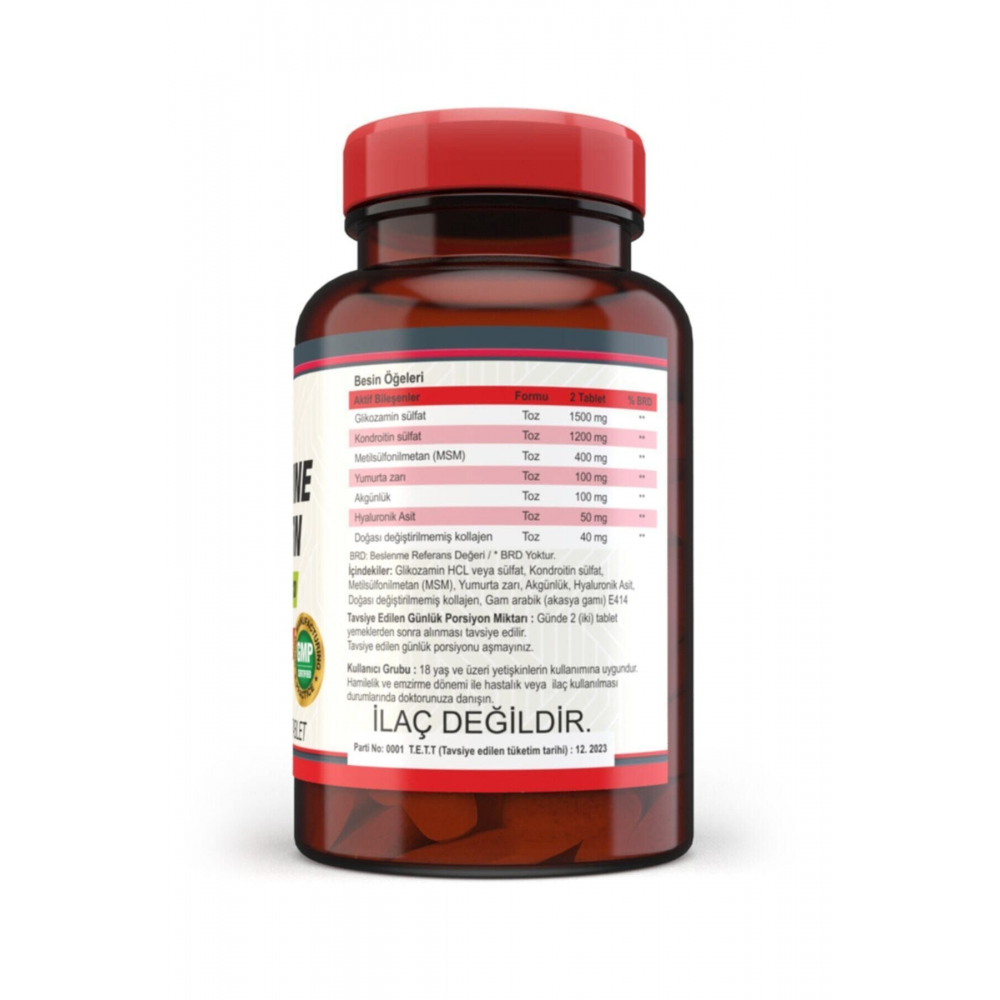 Glucosamine Chondroitin Msm Hyaluronic Acid 120 Tablet