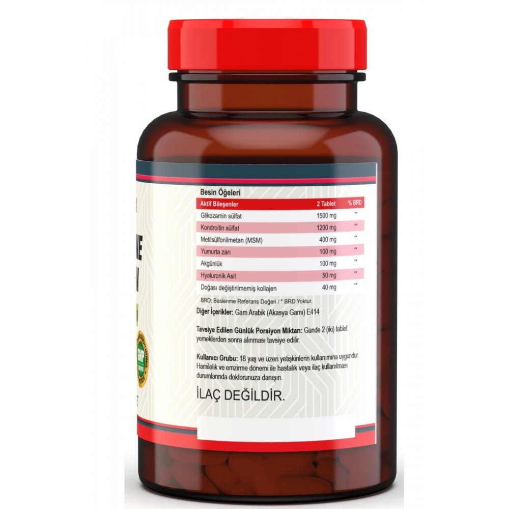 Glucosamine Chondroitin Msm Hyaluronic Acid 60 Tablet