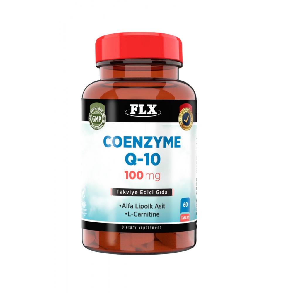 Koenzim 100 Mg Alfa Lipoik Asit L-karnitin Coenzyme Q-10 60 Tablet