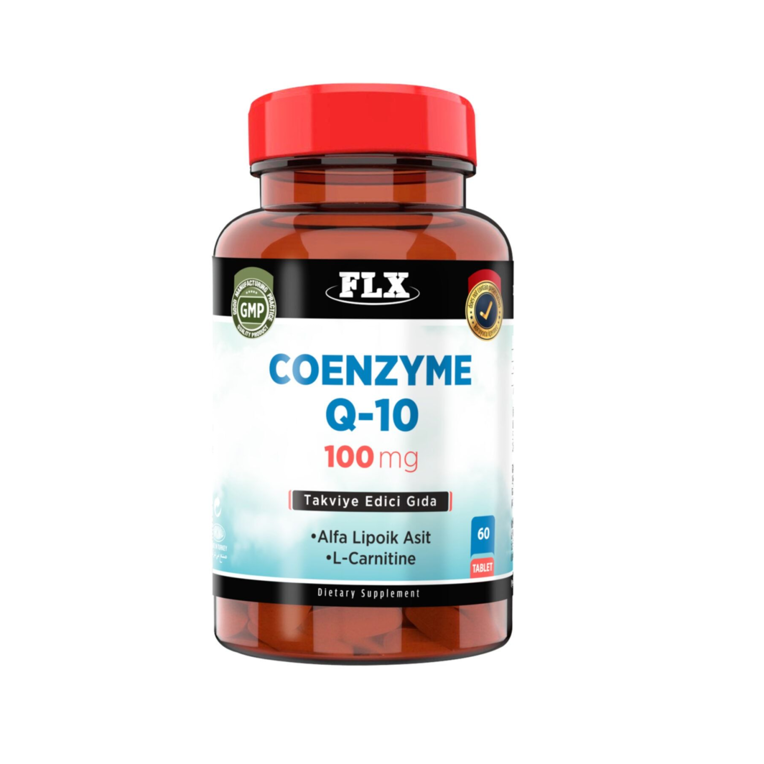 Koenzim 100 Mg Alfa Lipoik Asit L-karnitin Coenzyme Q-10 60 Tablet