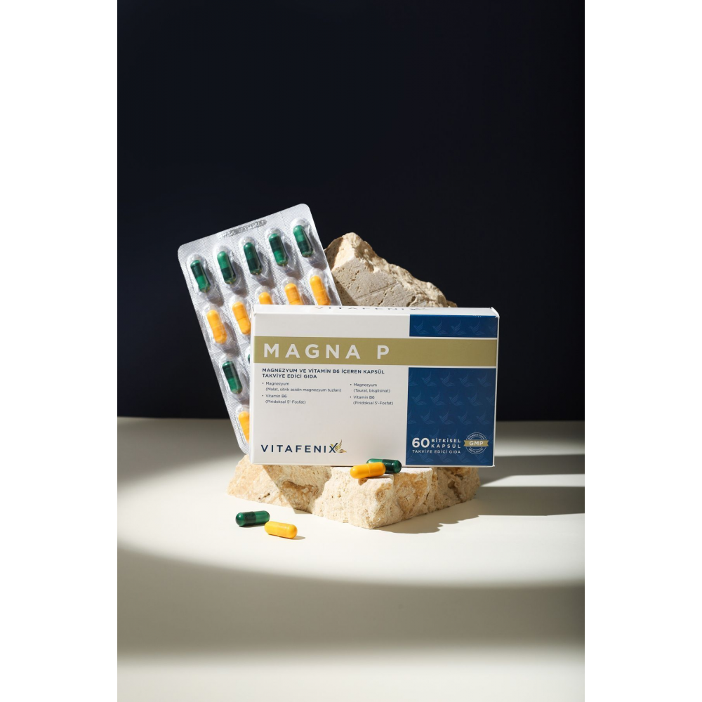 Magna P Magnezyum Ve Vitamin B6 İçeren Kapsül Takviye Edici Gıda