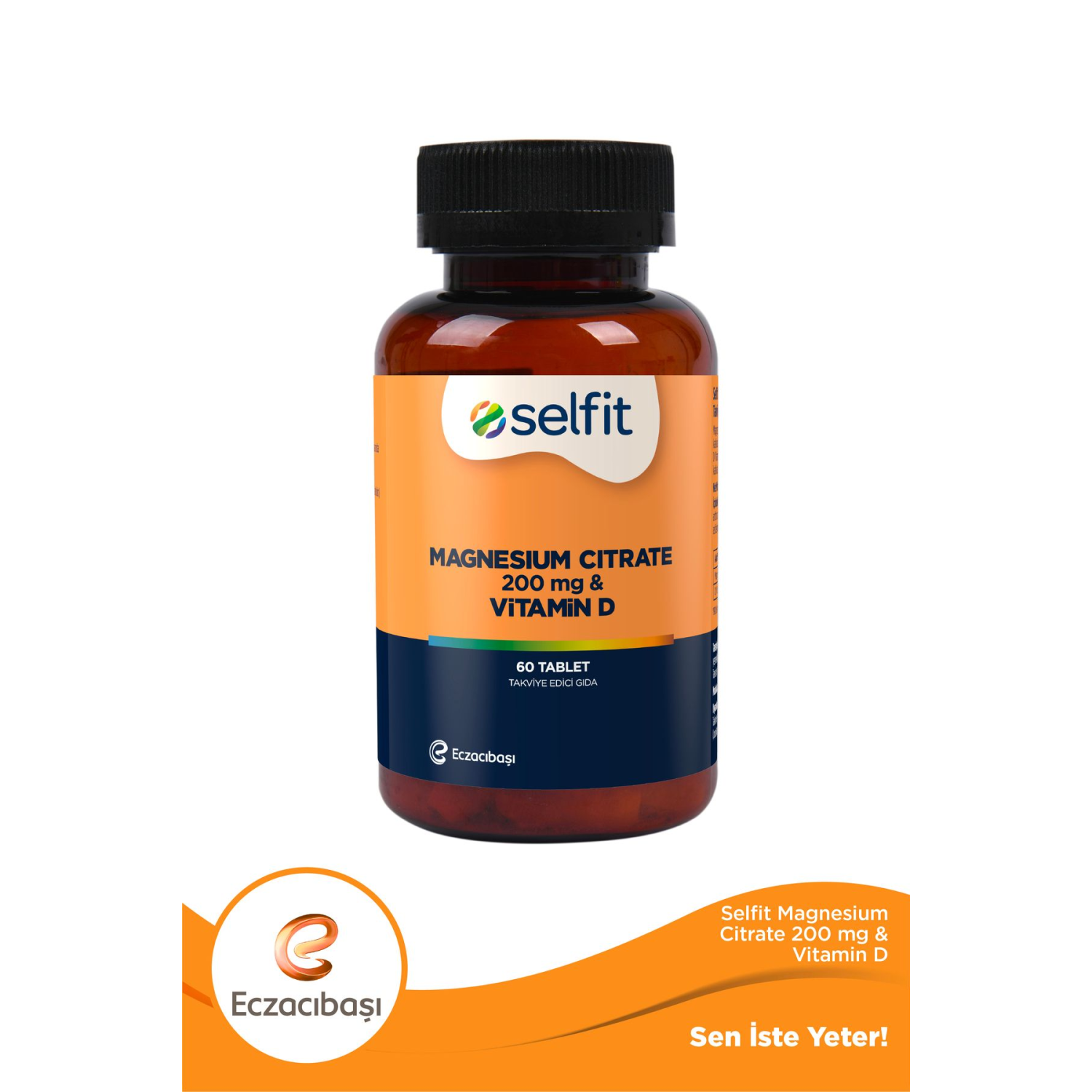 Magnesium Citrate 200 Mg & Vitamin D 60 Tablet