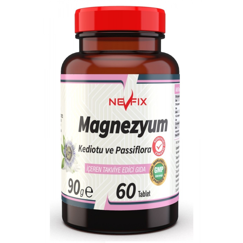 Magnezyum Sitrat (klorür, Bisglisinat, Malat, ) Kedi Otu Pasiflora 60 Tablet Magnesium Citrate