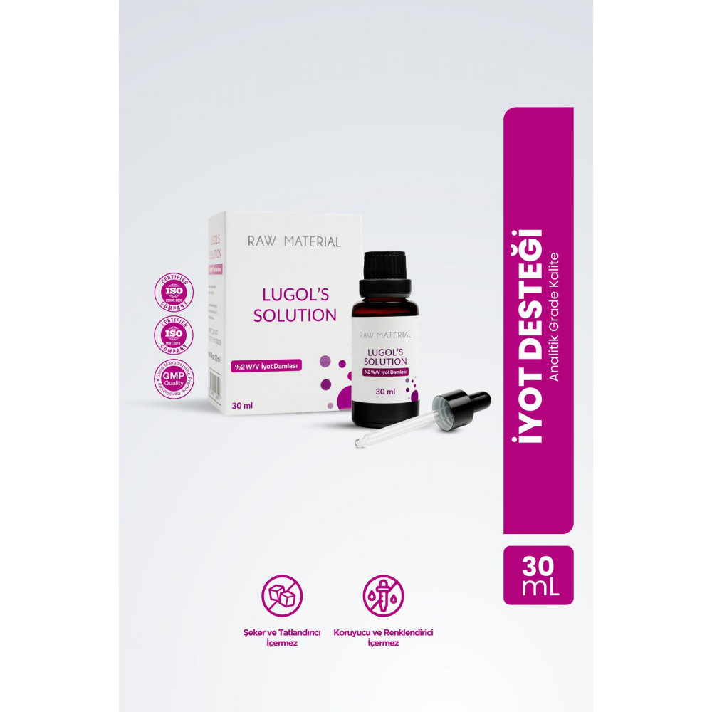 Raw Material Lugol's Solution Iyot %2 Damla 30 ml