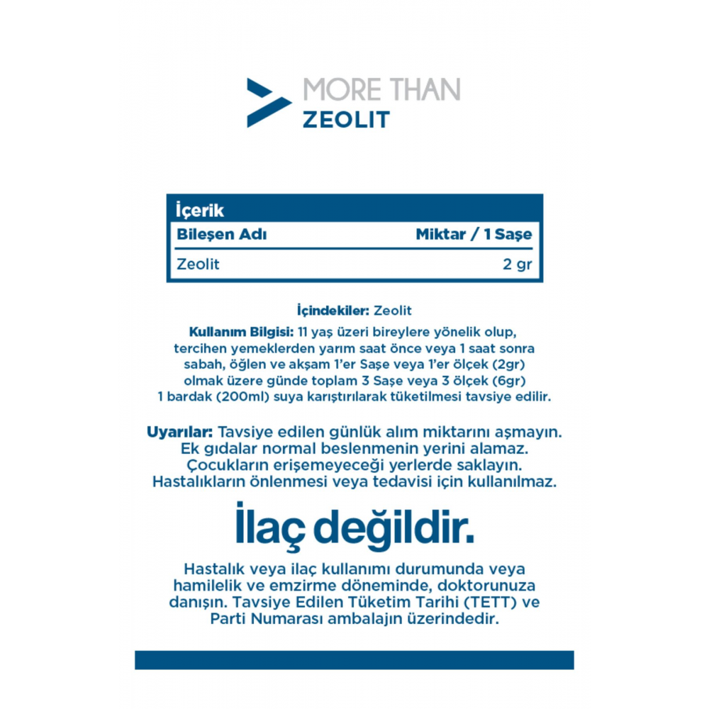 Zeolit (MHA) 45 Saşe