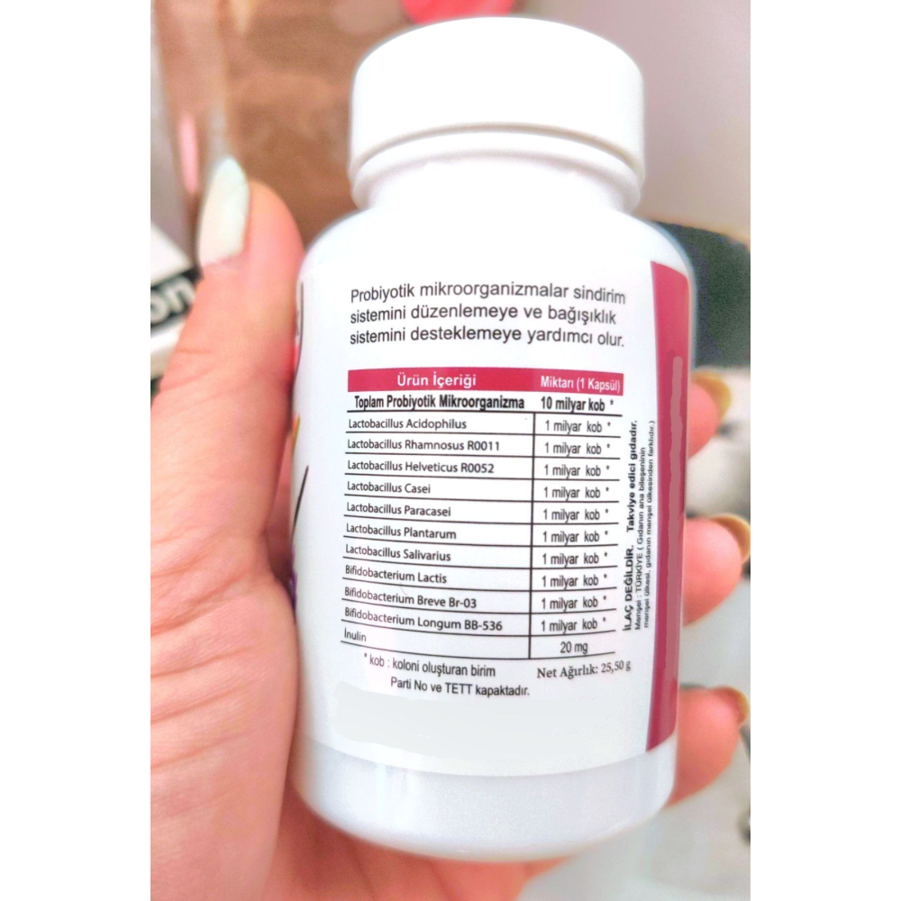 Probiyotik 10 Milyar + Prebiyotik 30 Kapsül