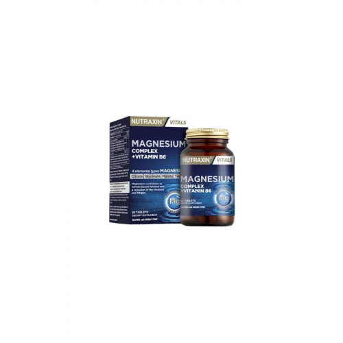 Magnezyum Complex 60 Tablet 125 Mg - Bisiglinat - Taurat - Malat - Sitrat - B6