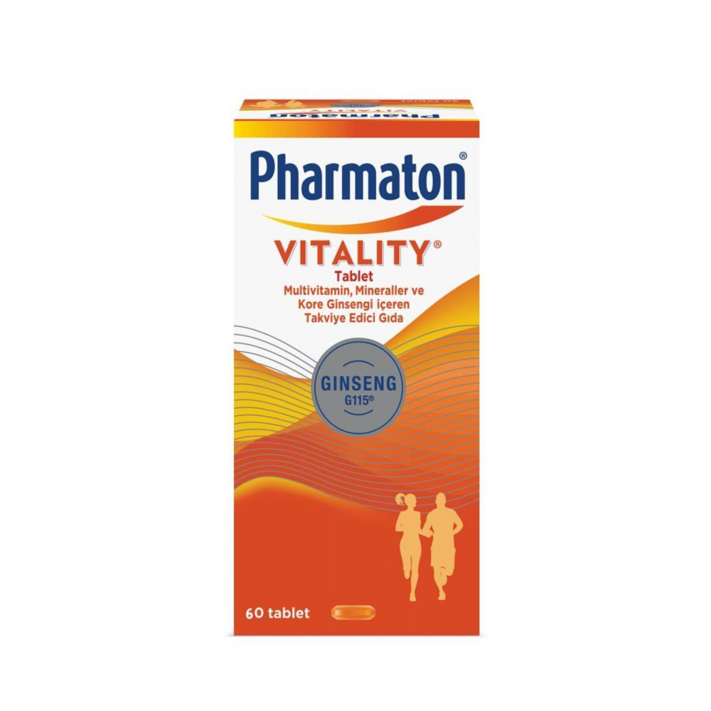 Vitality Multivitamin, Mineraller Ve Kore Ginsengi Içeren Takviye Edici Gıda 60 Tablet