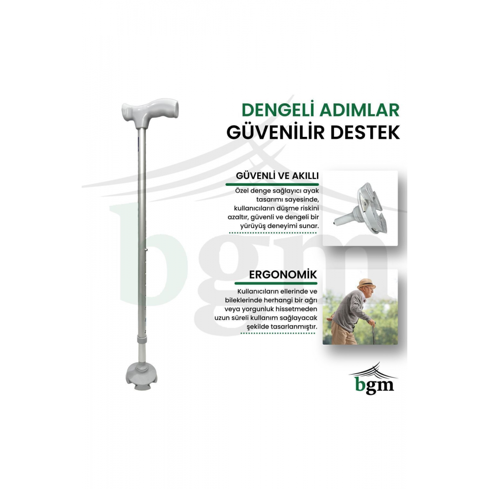 Akıllı Baston- Asa- Yüksek Kalite Denge Bastonu