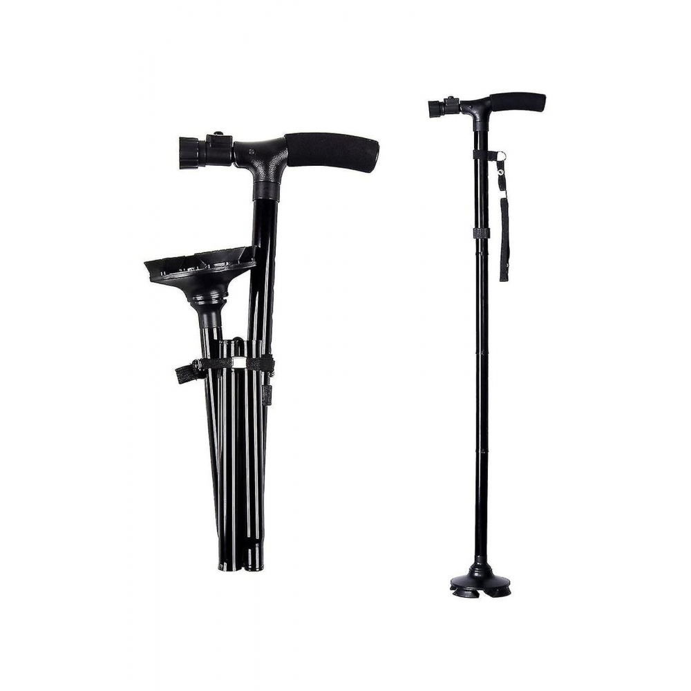 Led Işıklı Katlabilir Baston Ayarlanabilir Boy Baston Yürüyüş Bastonu