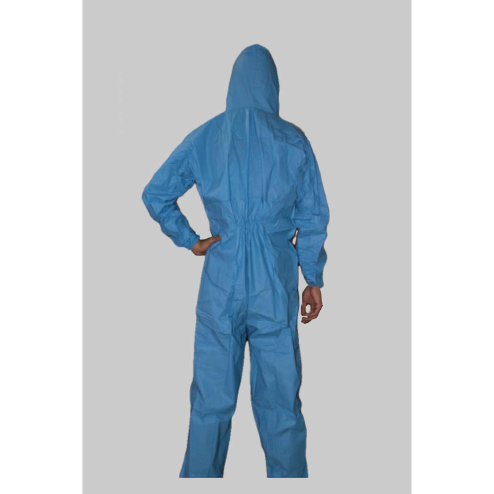 Tek Kullanımlık Tam Laminasyon Koruyucu Mavi L-m Beden Işçi/boyacı/temizlikçi Tulumu