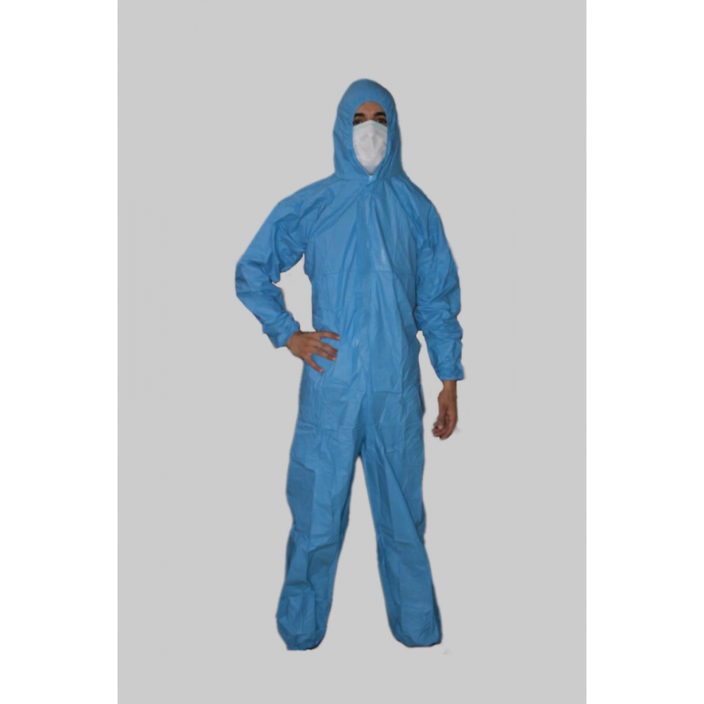 Tek Kullanımlık Tam Laminasyon Koruyucu Mavi L-m Beden Işçi/boyacı/temizlikçi Tulumu
