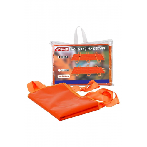 200x70 Cm Emniyet Kilitli Hasta Taşıma Transfer Sedyesi, Hasta Sedyesi