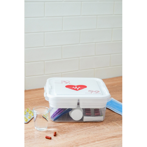 Ecza Kutusu Ilaç Saklama Depolama Sağlık Kutusu ( H-16 )