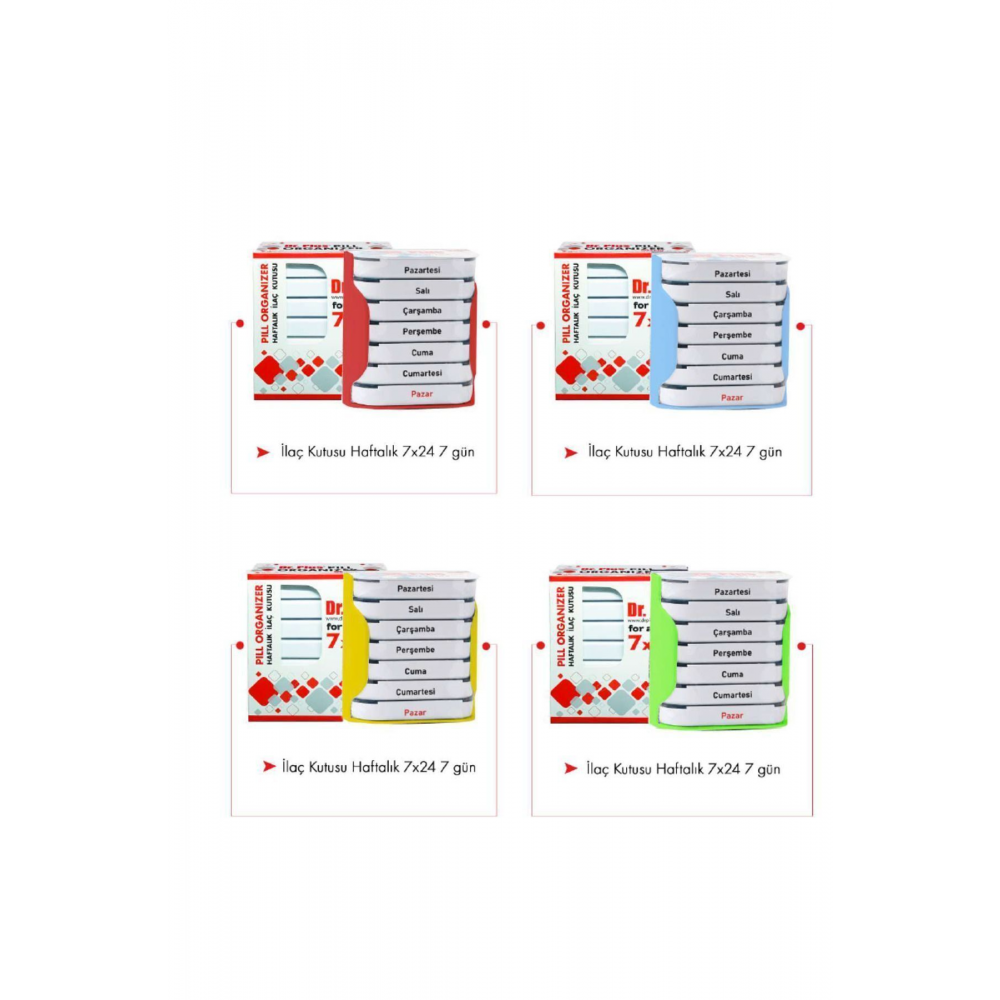 Ilaç Saklama Kutusu Haftalık - 7x24