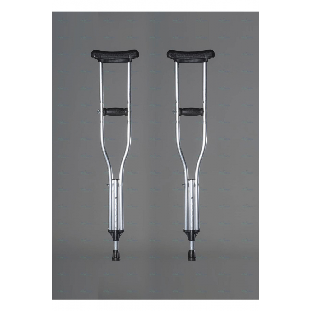 Koltuk Altı Değneği (M 1.50-1.75 BOY) Alüminyum Pimli Çift Boy Ayarlanabilir