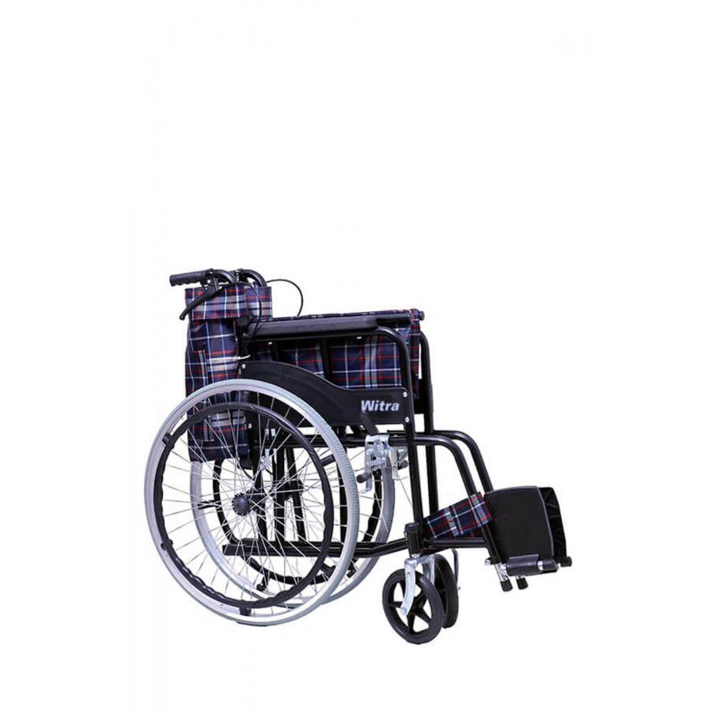 Emek Sağlık Standart Ekose Katlanabilir Tekerlekli Sandalye