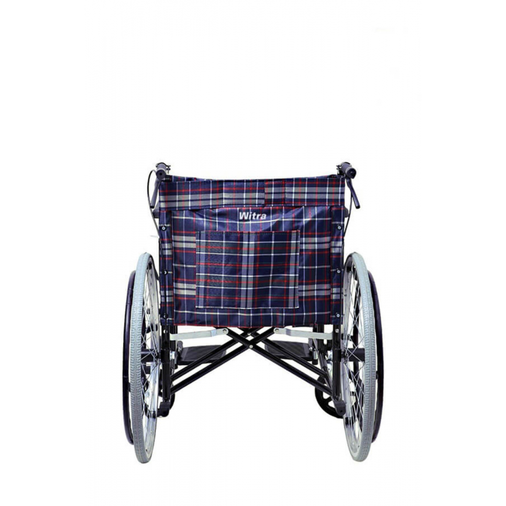 Emek Sağlık Standart Ekose Katlanabilir Tekerlekli Sandalye