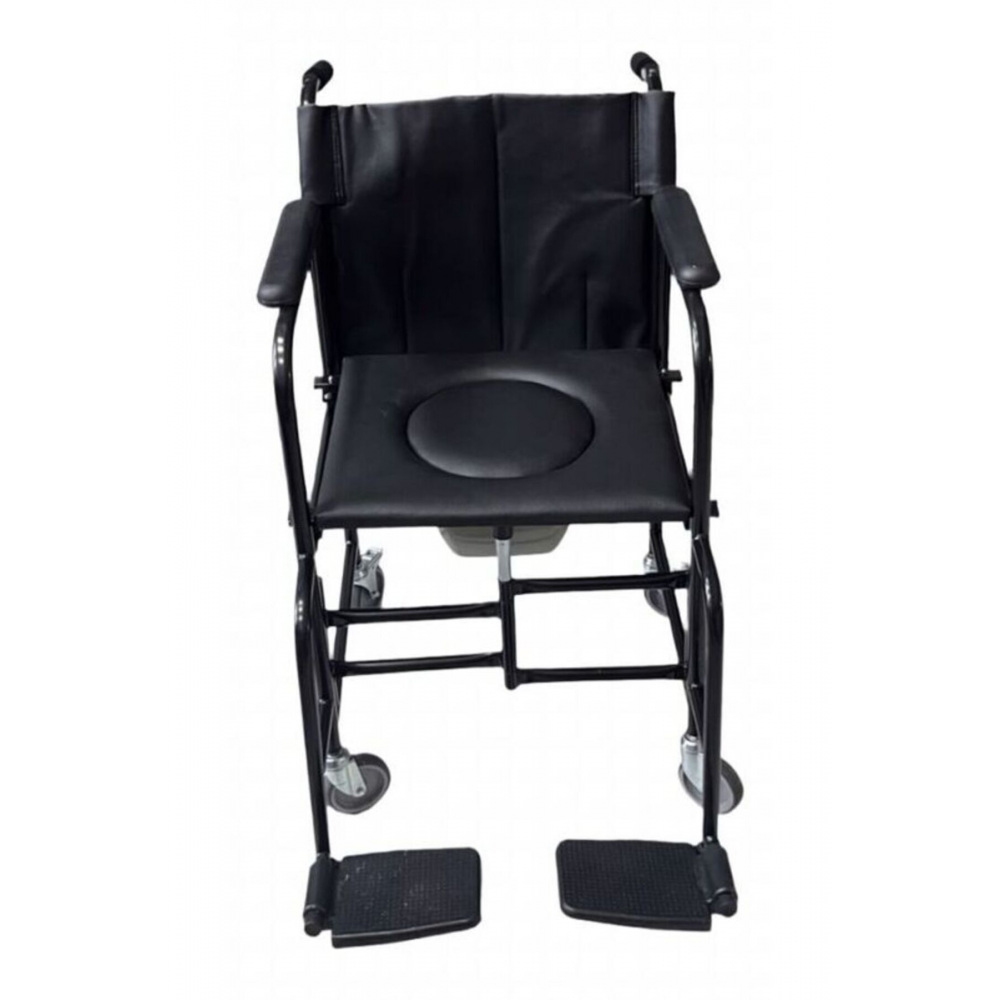 Ev Tipi Tekerlekli Sandalye Katlanır Tuvaletli Ve Banyo Arabası