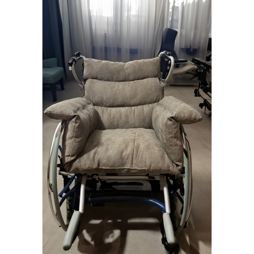 Kahverengi - Tekerlekli Sandalye Minderi, Hasta Bakım Minderi, Lüx Bakım Minderi