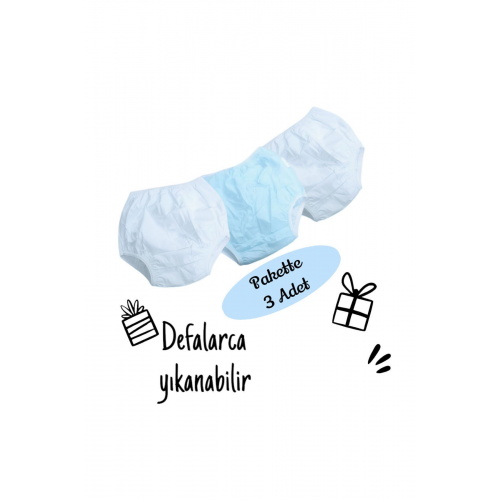 Yıkanabilir Alıştırma Külodu 3 Adet