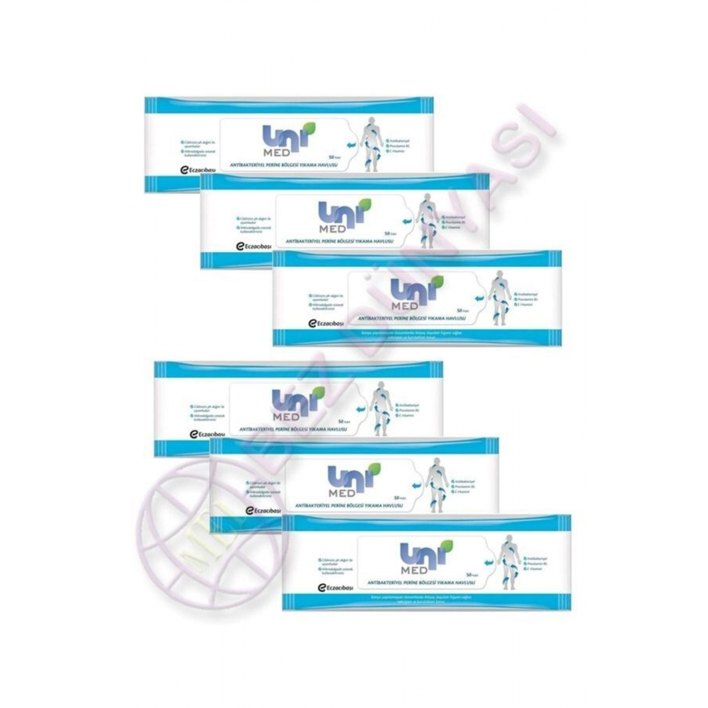 Antibakteriyel Perine Bölgesi Yıkama Havlusu 50 Li 6 Adet