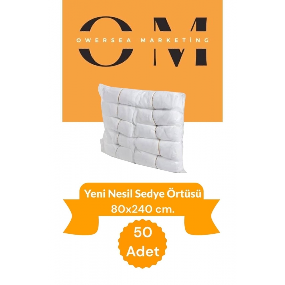 50 Adet Lastikli Sedye Örtüsü 80*240 Ölçülerindedir