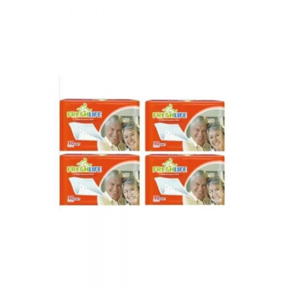 Yatak Koruyucu Örtü Hasta Alt Pedi Freshlıfe 60cm X 90cm Ebat 30 Lu X 4 Paket