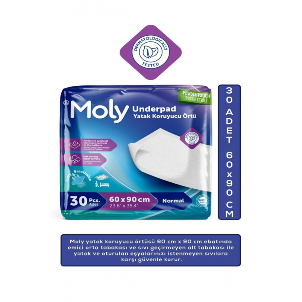 Yatak Koruyucu Örtü & Kedi Köpek Çiş Pedi 60*90cm 30 Adet