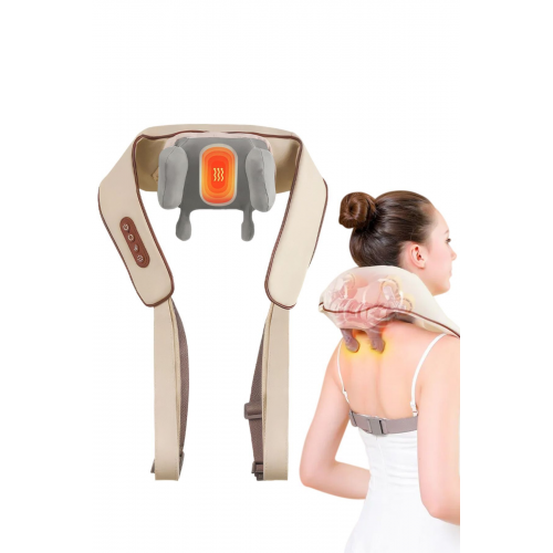 İnsan Eli Hissi Veren Şarjlı Masaj Aleti – Isıtmalı, Ovmalı, Boyun, Sırt Ve Bacak Masaj Cihazı