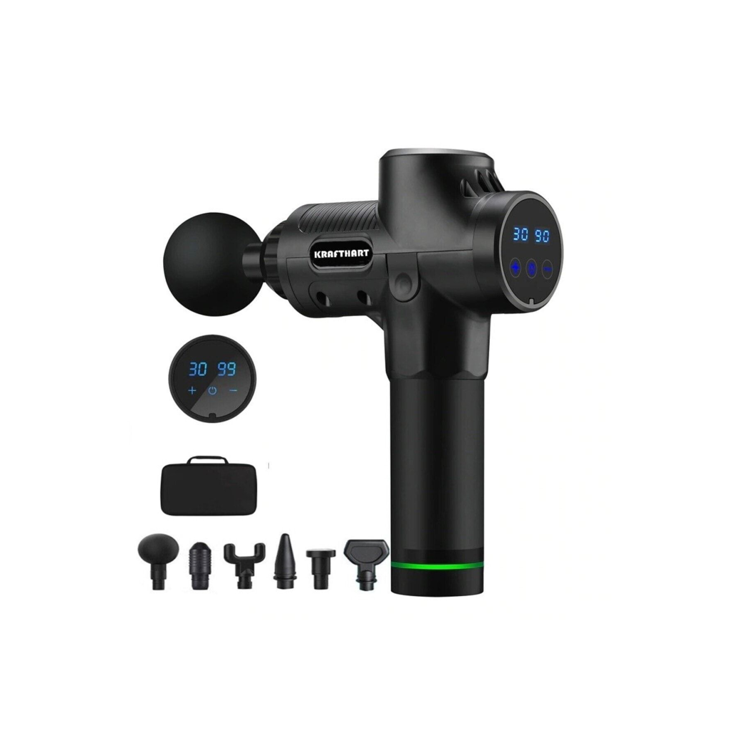 Masaj Aleti Şarjlı Masaj Tabancası Sporcu Masaj 6 Başlıklı Şarjlı Vurmalı