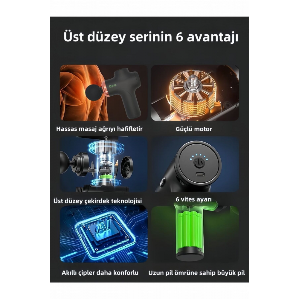 profesyonel spor masaj tabancası 4 başlığı,Tüm vücuda masaj yapın Çanta ve uçucu yağları gönderin